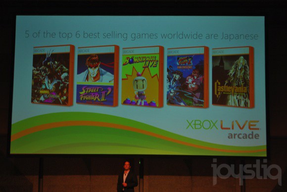 Cinq des six jeux les plus vendus sur le XLA sont japonais