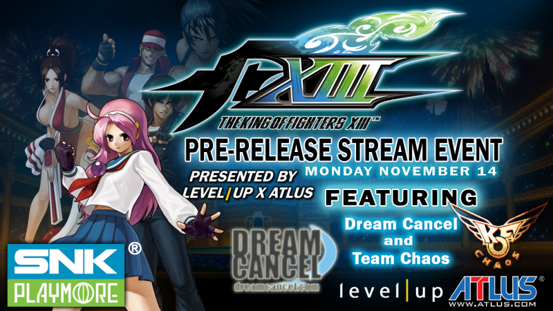 King of Fighters XIII Pre-Release Stream Event