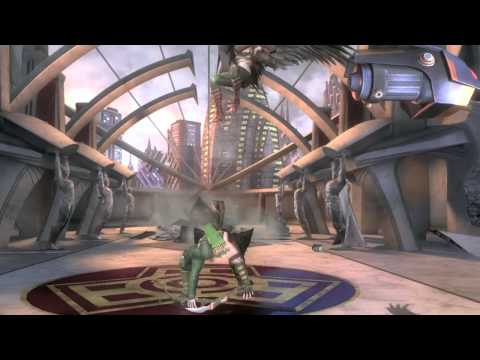 Injustice Battle Arena Fight Video: Green Arrow vs. Hawkgirl